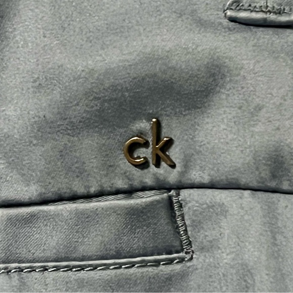 Calvin Klein Men's Sateen Casual Pants Nocturnal‎ Blue 34x31.5” Cotton Office - Picture 7 of 11